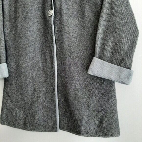 HEKLA & Co Italy Merino Cashmere Blend 3 Button Cardigan Sweater Sz M - Picture 6 of 14